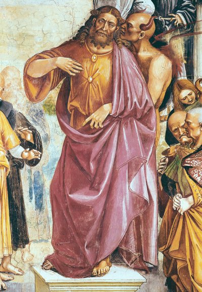 The Preaching of the Antichrist (detail) by Luca Signorelli